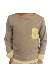 Beige Long Sleeve Tees